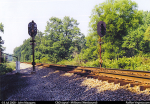 C&O Railway signals: Millboro (WB)